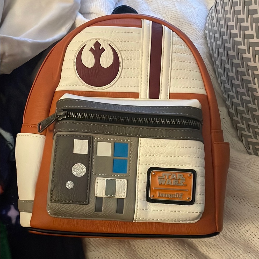 Loungefly Star Wars Orange and White Backpack